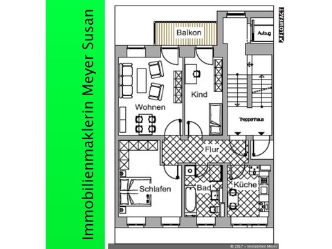 Etagenwohnung mieten in Chemnitz, 74,19 m² Wohnfläche, 3 Zimmer
