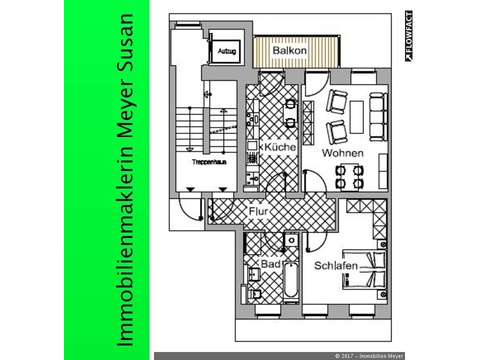 Etagenwohnung mieten in Chemnitz, 77,54 m² Wohnfläche, 3 Zimmer