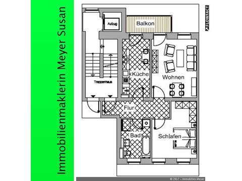 Etagenwohnung mieten in Chemnitz, 67,56 m² Wohnfläche, 2 Zimmer