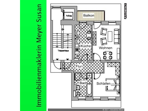 Etagenwohnung mieten in Chemnitz, 67,78 m² Wohnfläche, 2 Zimmer