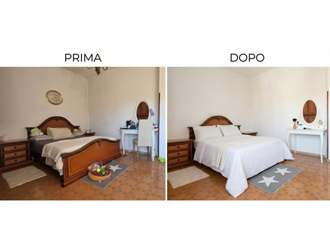 Camera matrimoniale_prima e dopo