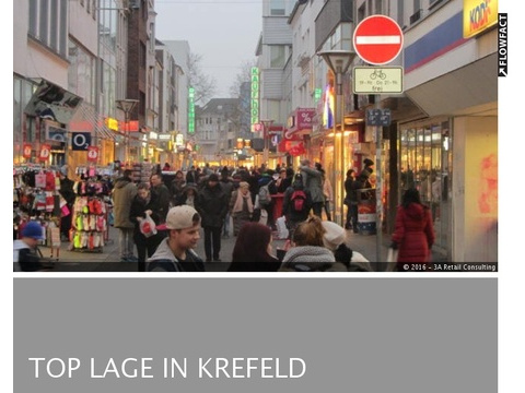 Verkaufsfläche mieten, pachten in Krefeld, 150 m² Verkaufsfläche