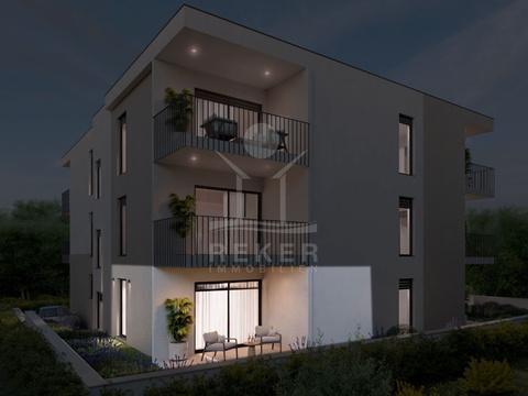 Erdgeschosswohnung kaufen in Brodarica, mit Stellplatz, 54,78 m² Wohnfläche, 2 Zimmer