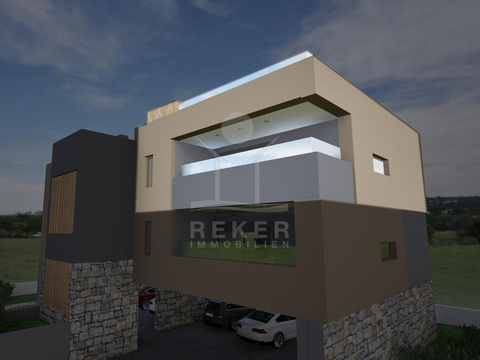 Penthousewohnung kaufen in Vodice, mit Garage, mit Stellplatz, 118,26 m² Wohnfläche, 3 Zimmer