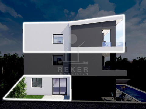 Erdgeschosswohnung kaufen in Malinska, mit Stellplatz, 115 m² Wohnfläche, 5 Zimmer