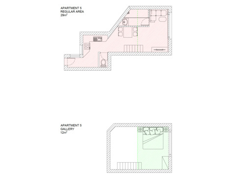 Etagenwohnung kaufen in Budapest, 42 m² Wohnfläche, 2 Zimmer