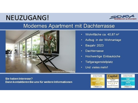 Wohnung kaufen in Neuburg, mit Garage, 41 m² Wohnfläche, 1 Zimmer