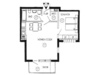 Dachgeschosswohnung kaufen in Borkwalde, 53,46 m² Wohnfläche, 2 Zimmer