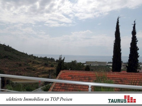 Alanya - Kargicak - Liebevoll gepflegte Doppelhaushälfte mit Meerblick und POOL