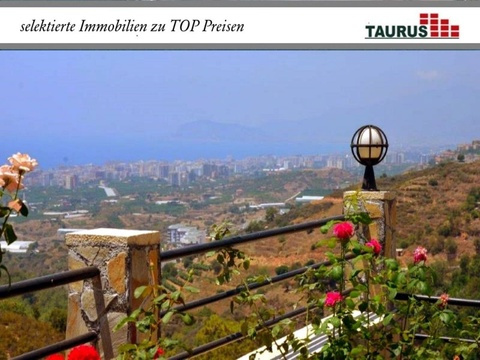 TAURUS Türkei Immobilien Villa mit traumhaftem Meerblick mit POOL
