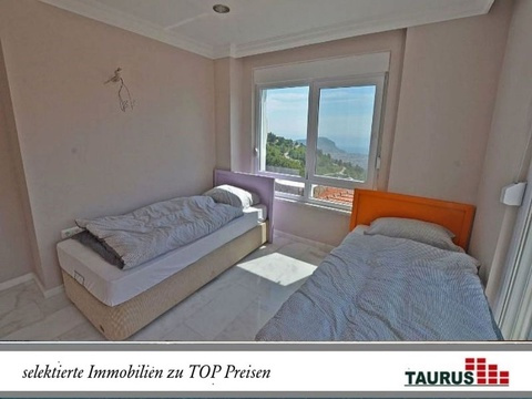 Taurus Türkei Immobilien Alanya - Bektas - Schnäppchen Preis !!! Möblierte Villa mit Zi., Meerblick...