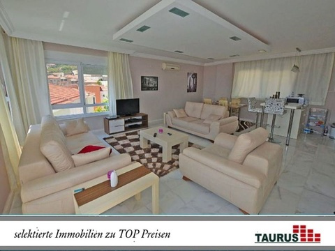 Taurus Türkei Immobilien Alanya - Bektas - Schnäppchen Preis !!! Möblierte Villa mit Zi., Meerblick...