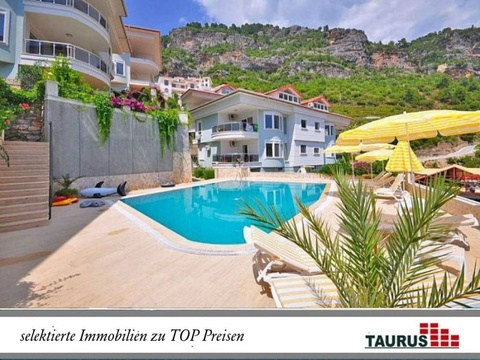 Taurus Türkei Immobilien Alanya - Bektas - Schnäppchen Preis !!! Möblierte Villa mit Zi., Meerblick...