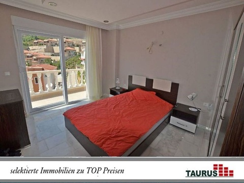 Taurus Türkei Immobilien Alanya - Bektas - Schnäppchen Preis !!! Möblierte Villa mit Zi., Meerblick...
