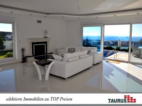 Alanya - Kargicak - Moderne DHH und freihstehende Villa mit Traumpanorama
