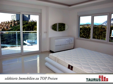 Alanya - Kargicak - Moderne DHH und freihstehende Villa mit Traumpanorama