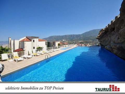 TAURUS Türkei Immobilien Alanya - Kargicak - Zi. Topvilla mit erstklassigem Panorama Pool