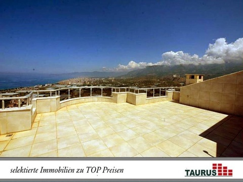 TAURUS Türkei Immobilien Alanya - Kargicak - Zi. Topvilla mit erstklassigem Panorama Pool