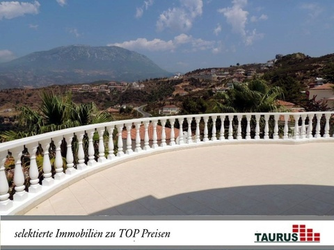 Alanya - Kargicak - Mediterrane Panoramavilla in Villen Residence Zi. Privatpool