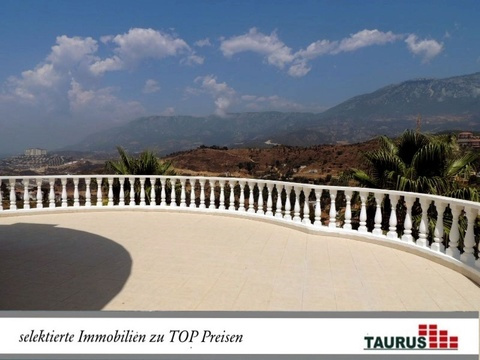 Alanya - Kargicak - Mediterrane Panoramavilla in Villen Residence Zi. Privatpool