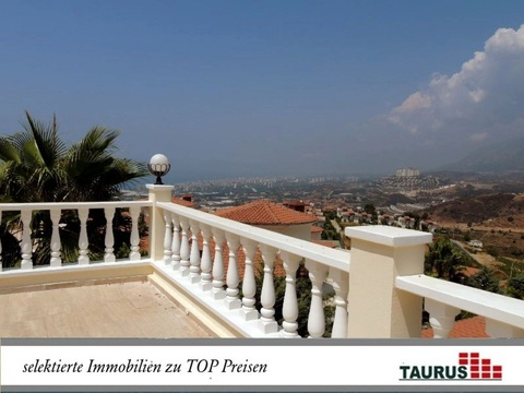 Alanya - Kargicak - Mediterrane Panoramavilla in Villen Residence Zi. Privatpool