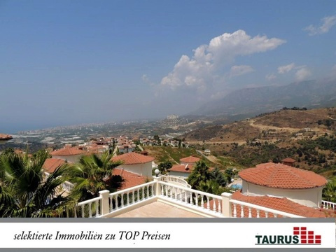 Alanya - Kargicak - Mediterrane Panoramavilla in Villen Residence Zi. Privatpool