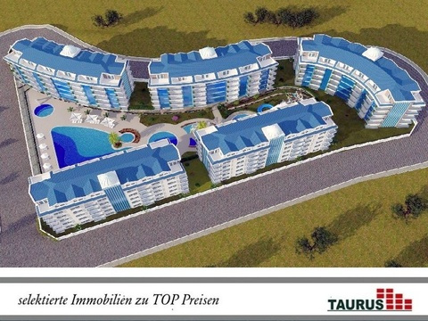 Luxus Residence mit verschiedenen Wohnungen in Alanya Kestel