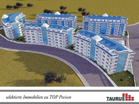 Luxus Residence mit verschiedenen Wohnungen in Alanya Kestel