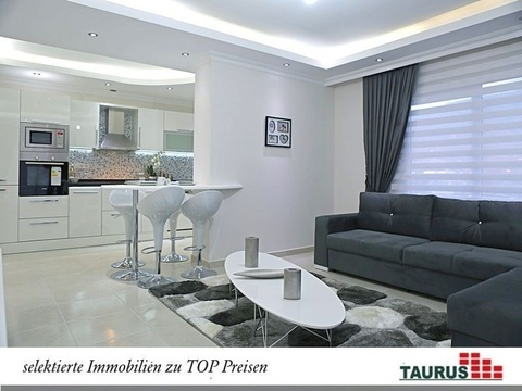 Moderne Neubau Wohnungen mit Meerblick in Alanya