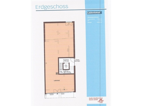 Grundriss des Ladens