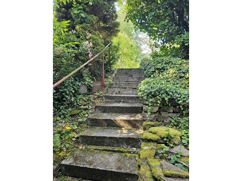 Treppenaufgang zum Garten