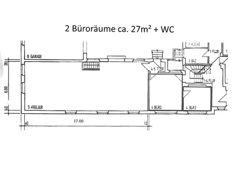 Grundriss Büroräume optimiert