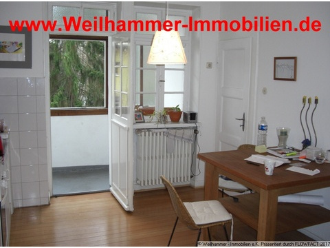 Küche mit dem ersten Balkon