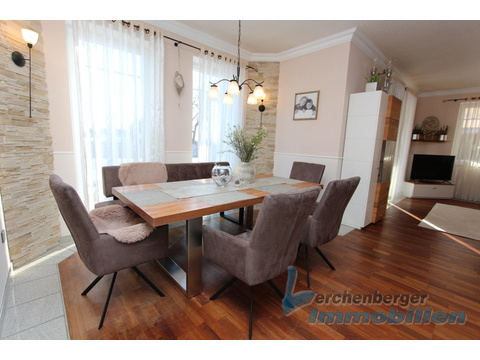 Essecke im Wohnzimmer
