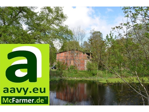 mit eigenem Teich am Waldrand..., Teich-Grundstück am Wald bei Ostsee kaufen