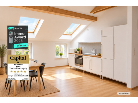 Dachgeschosswohnung kaufen in Leipzig, 65,4 m² Wohnfläche, 2 Zimmer