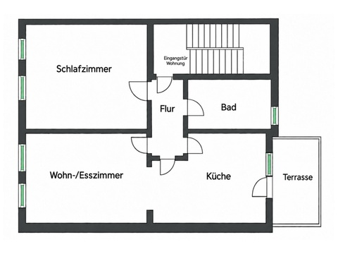 Einfacher Grundriss