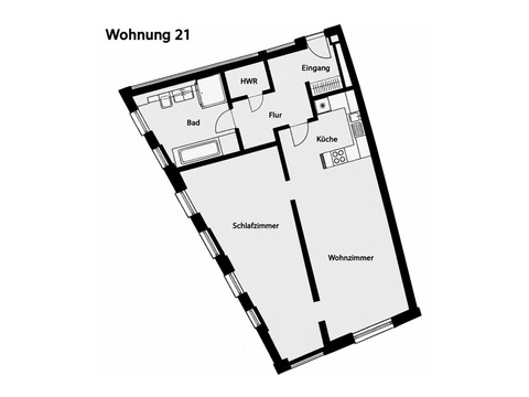 Einfacher Grundriss