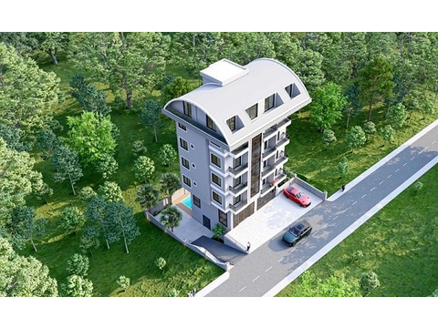 Etagenwohnung kaufen in Avsallar, mit Stellplatz, 45 m² Wohnfläche, 2 Zimmer