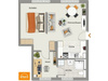 Dachgeschosswohnung mieten in Seligenstadt, mit Stellplatz, 50 m² Wohnfläche, 2 Zimmer