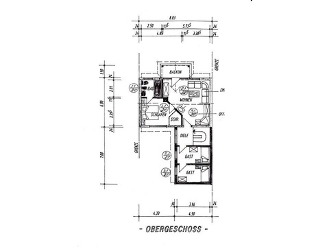 Wohnhaus Obergeschoss 38 a 1