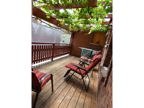 Ferienhaus Balkon