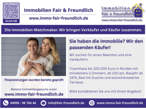 Einfamilienhaus kaufen in Norden, 100 m² Wohnfläche, 3 Zimmer