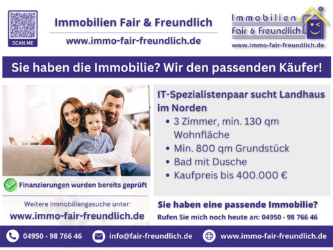 Einfamilienhaus kaufen in Norden, 130 m² Wohnfläche, 3 Zimmer