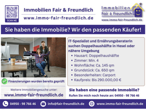 Einfamilienhaus kaufen in Hesel, 140 m² Wohnfläche, 4 Zimmer