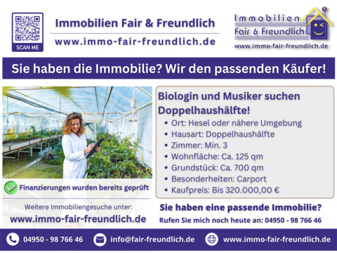 Einfamilienhaus kaufen in Hesel, 125 m² Wohnfläche, 3 Zimmer