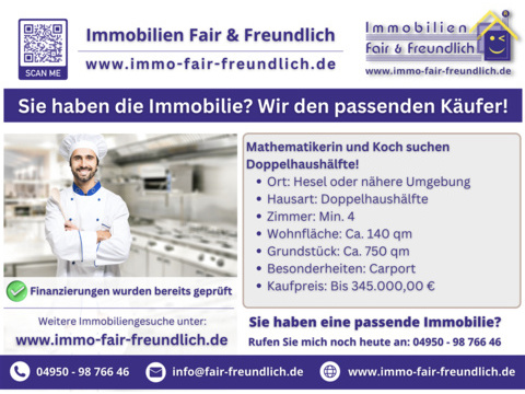 Einfamilienhaus kaufen in Hesel, 140 m² Wohnfläche, 4 Zimmer
