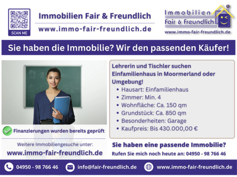 Einfamilienhaus kaufen in Moormerland, 150 m² Wohnfläche, 4 Zimmer