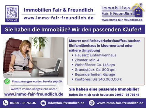 Einfamilienhaus kaufen in Moormerland, 145 m² Wohnfläche, 4 Zimmer