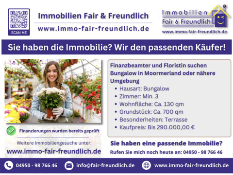Einfamilienhaus kaufen in Moormerland, 130 m² Wohnfläche, 3 Zimmer